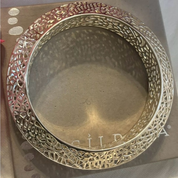 Silpada Sterling Silver STILETTO Openwork Cut-Out Bangle Bracelet B2830 - Picture 11 of 15